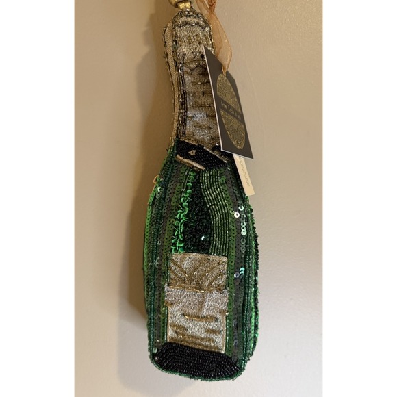 From India to You Handbags - Handmade In India Champagne Bottle Shaped Beaded Bag Wristlet Viral‎ TJMaxx